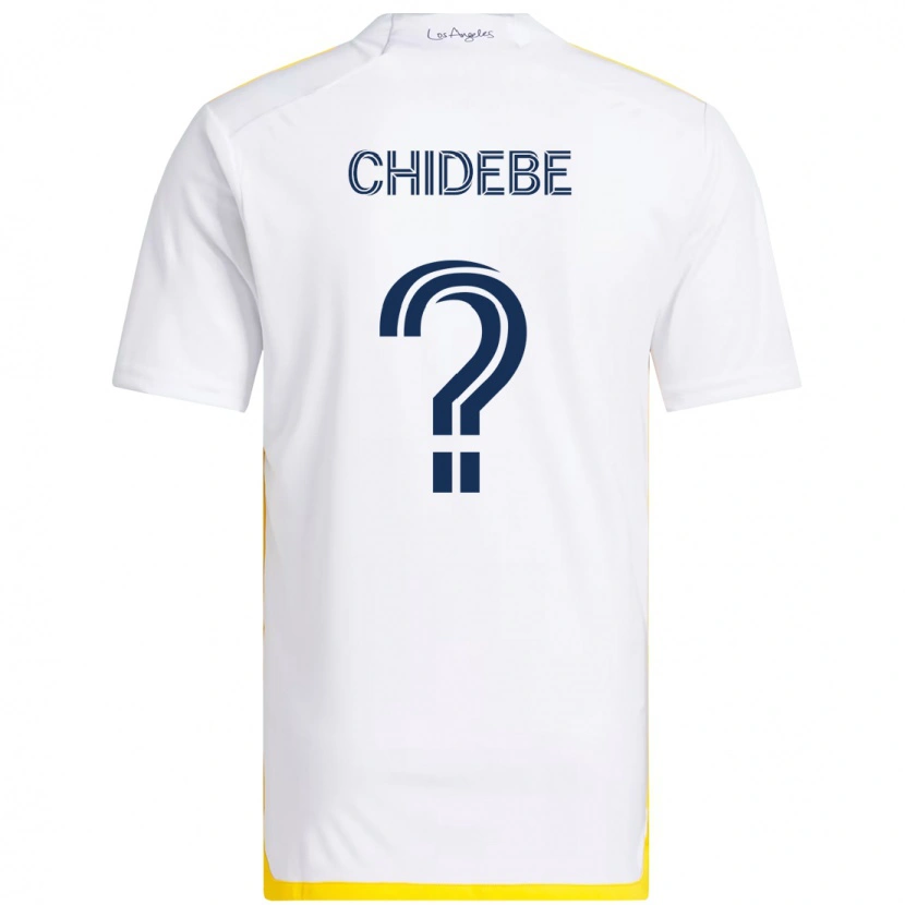 Danxen Criança Camisola Ikenna Chidebe #0 Branco Amarelo Principal 2025/26 Camisa