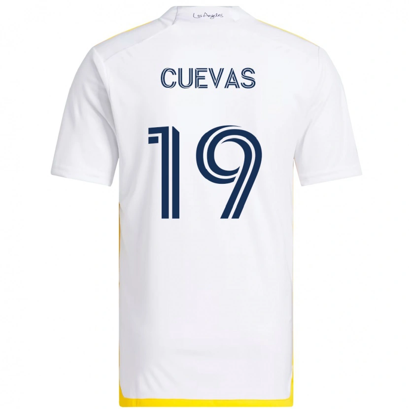 Danxen Criança Camisola Mauricio Cuevas #19 Branco Amarelo Principal 2025/26 Camisa