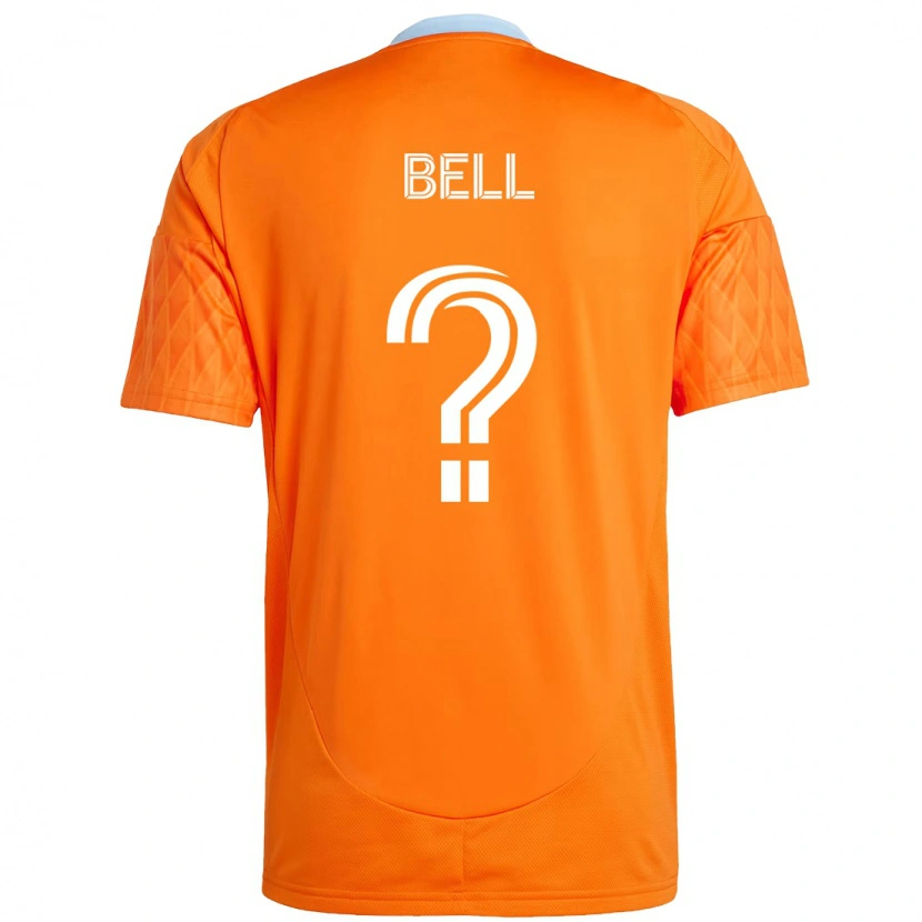 Danxen Criança Camisola Jahmani Bell #0 Laranja Branco Principal 2025/26 Camisa