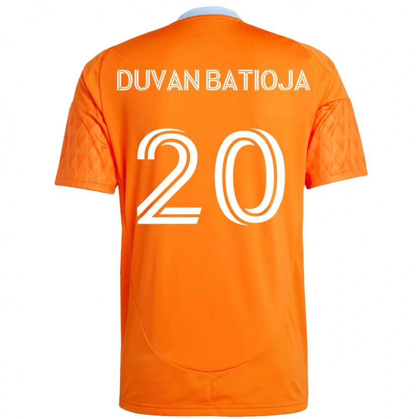Danxen Criança Camisola Andy Batioja #20 Laranja Branco Principal 2025/26 Camisa