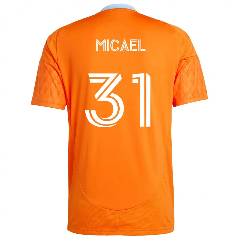 Danxen Criança Camisola Micael #31 Laranja Branco Principal 2025/26 Camisa