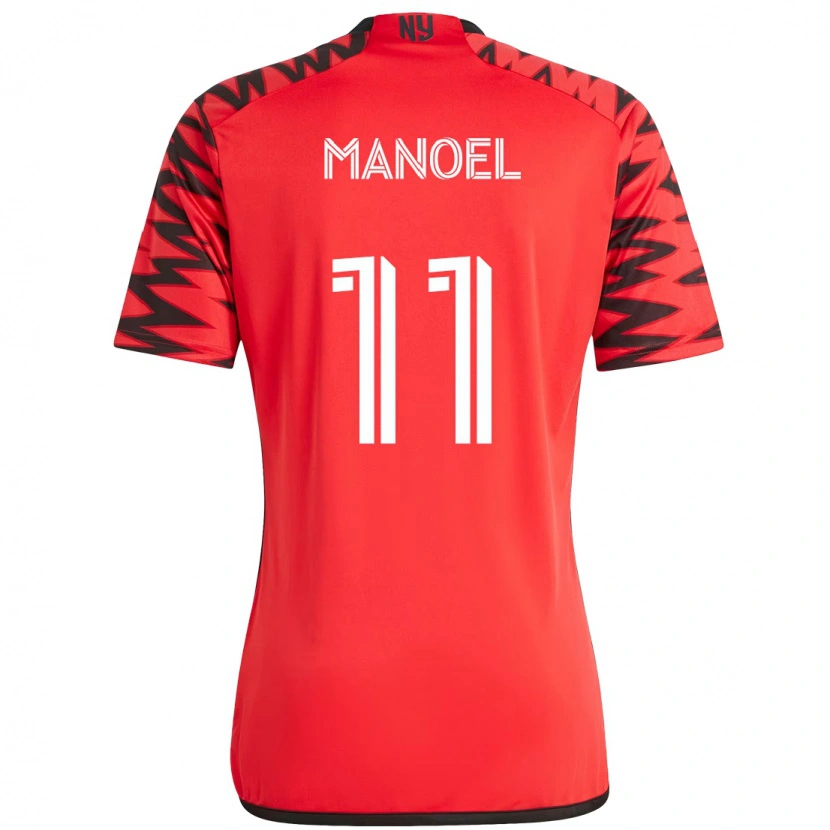 Danxen Criança Camisola Elias Manoel #11 Vermelho Preto Principal 2025/26 Camisa