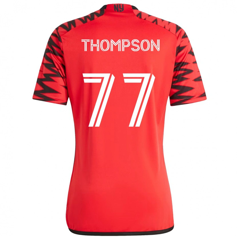 Danxen Criança Camisola Amos Shapiro-Thompson #77 Vermelho Preto Principal 2025/26 Camisa