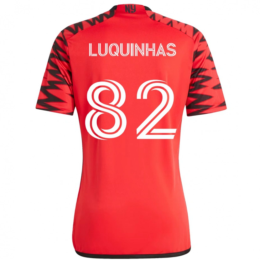 Danxen Criança Camisola Luquinhas #82 Vermelho Preto Principal 2025/26 Camisa