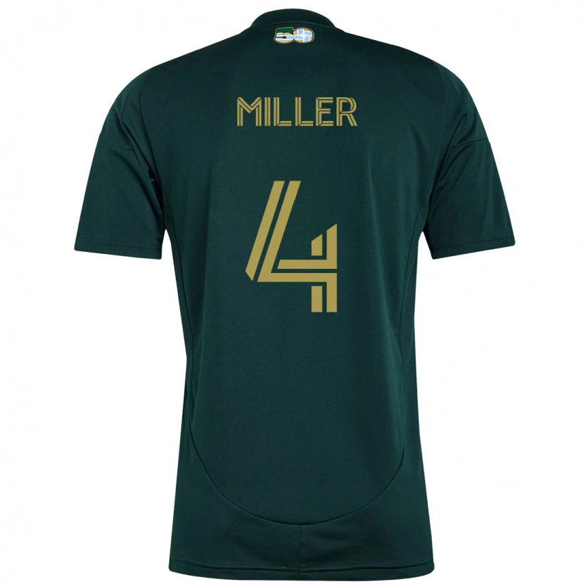 Danxen Criança Camisola Kamal Miller #4 Preto Castanho Principal 2025/26 Camisa