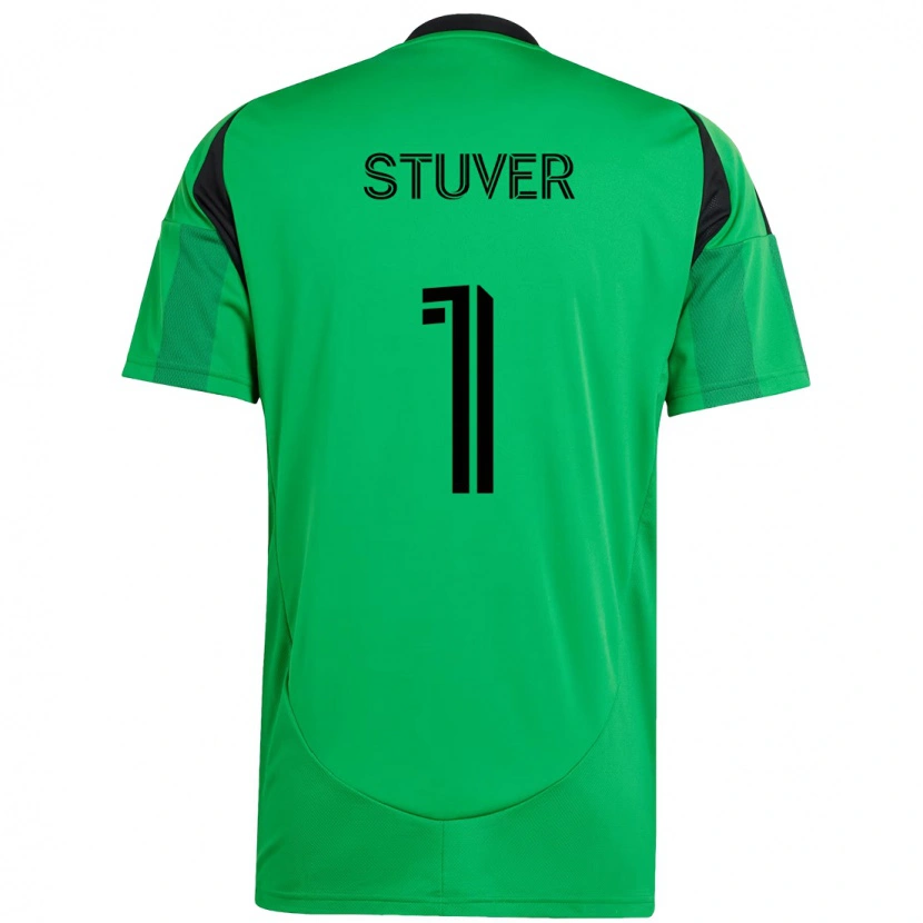 Danxen Criança Camisola Brad Stuver #1 Verde Preto Principal 2025/26 Camisa