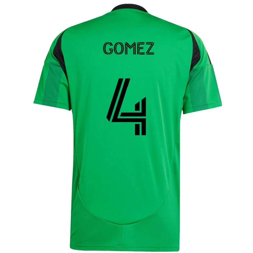 Danxen Criança Camisola Antonio Gomez #4 Verde Preto Principal 2025/26 Camisa