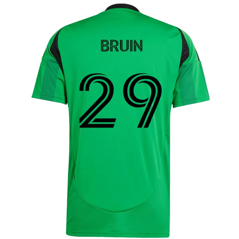 Danxen Criança Camisola Will Bruin #29 Verde Preto Principal 2025/26 Camisa