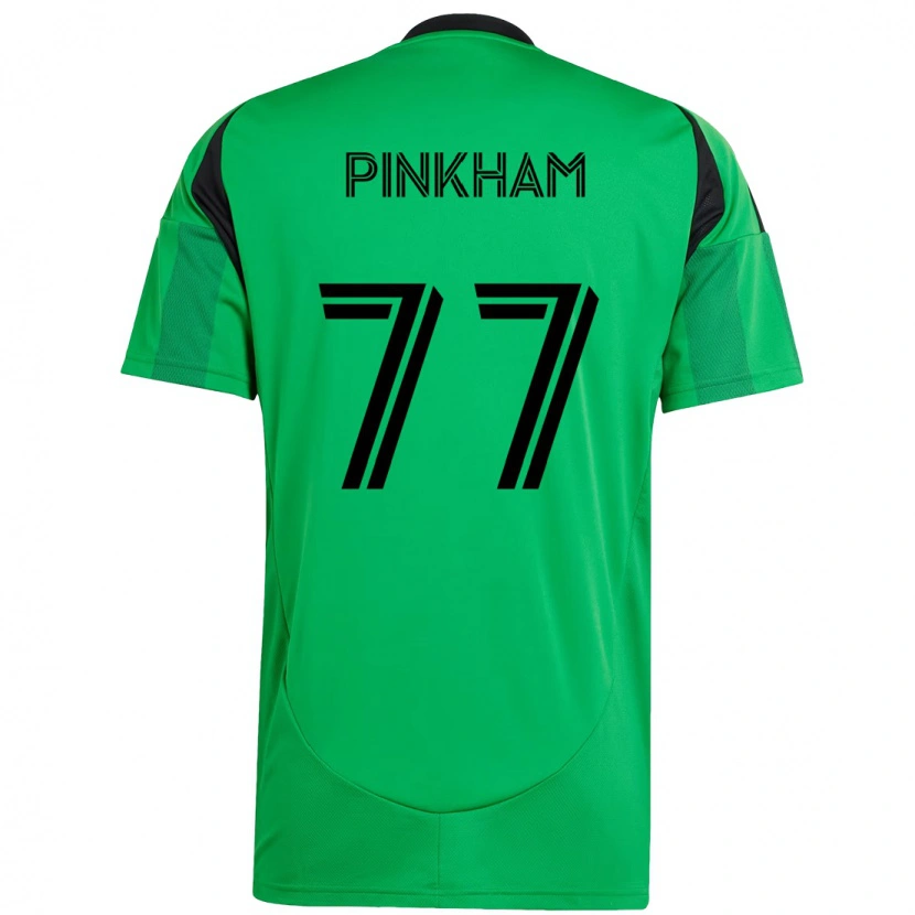 Danxen Criança Camisola Chris Pinkham #77 Verde Preto Principal 2025/26 Camisa