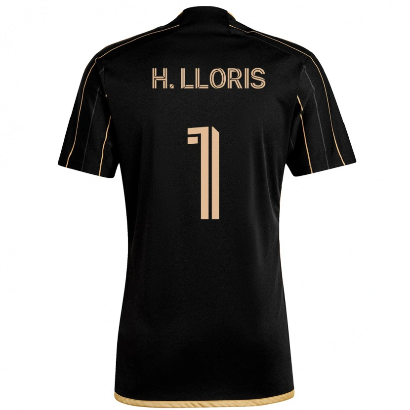 Danxen Criança Camisola Hugo Lloris #1 Preto Castanho Principal 2025/26 Camisa