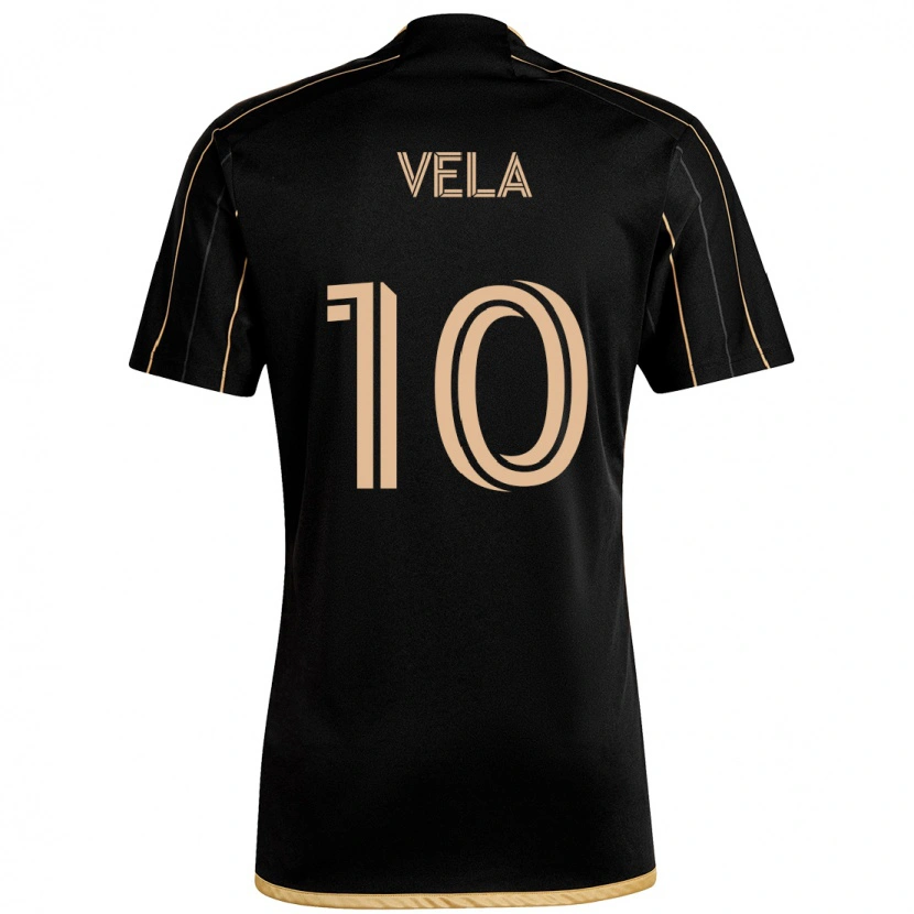 Danxen Criança Camisola Carlos Vela #10 Preto Castanho Principal 2025/26 Camisa