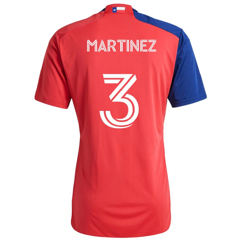 Danxen Criança Camisola José Antonio Martínez #3 Vermelho Azul Marinho Principal 2025/26 Camisa