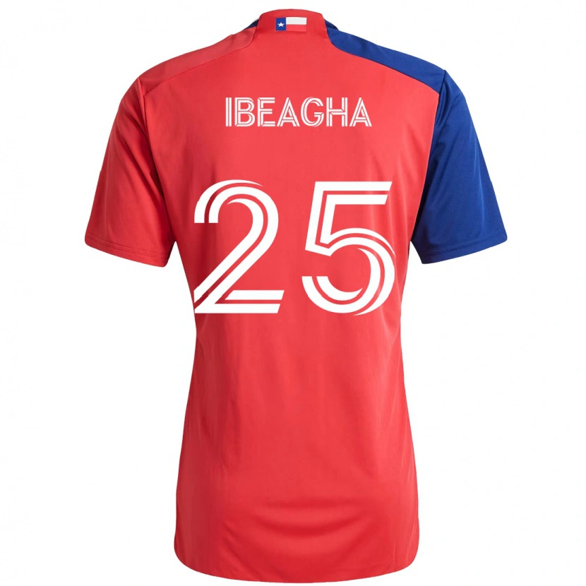 Danxen Criança Camisola Sebastien Ibeagha #25 Vermelho Azul Marinho Principal 2025/26 Camisa