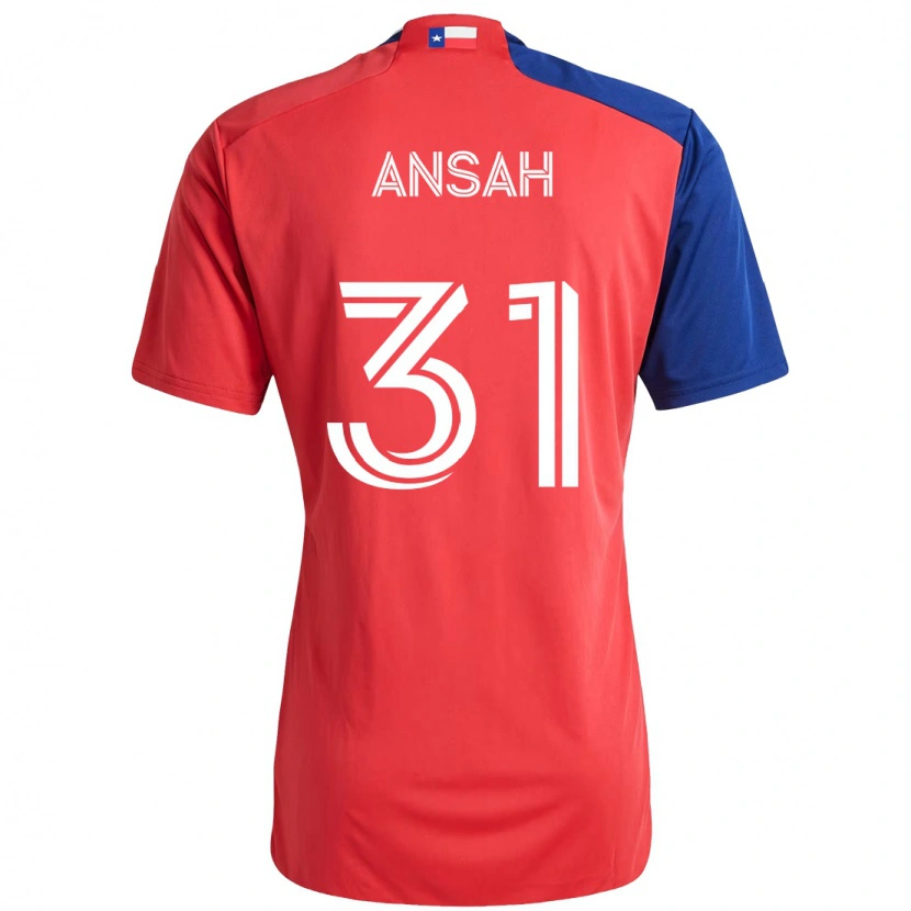 Danxen Criança Camisola Eugene Ansah #31 Vermelho Azul Marinho Principal 2025/26 Camisa