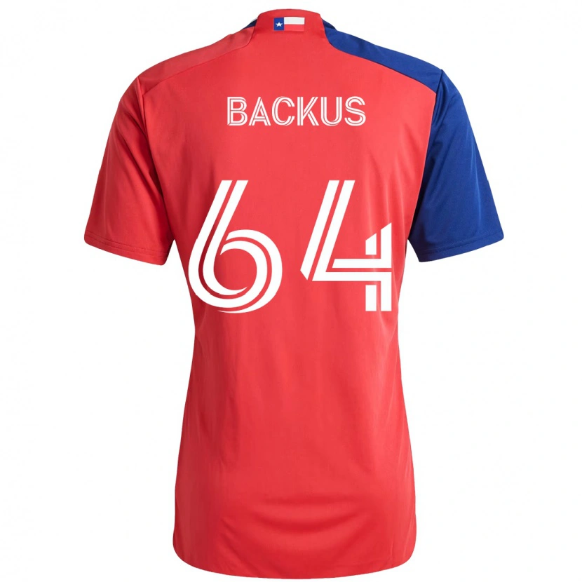 Danxen Criança Camisola Braeden Backus #64 Vermelho Azul Marinho Principal 2025/26 Camisa