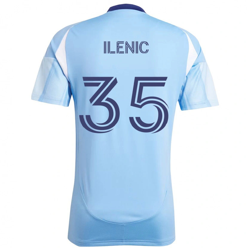 Danxen Criança Camisola Mitja Ilenič #35 Azul Claro Principal 2025/26 Camisa