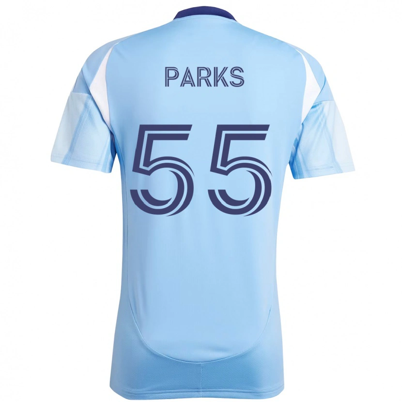 Danxen Criança Camisola Keaton Parks #55 Azul Claro Principal 2025/26 Camisa