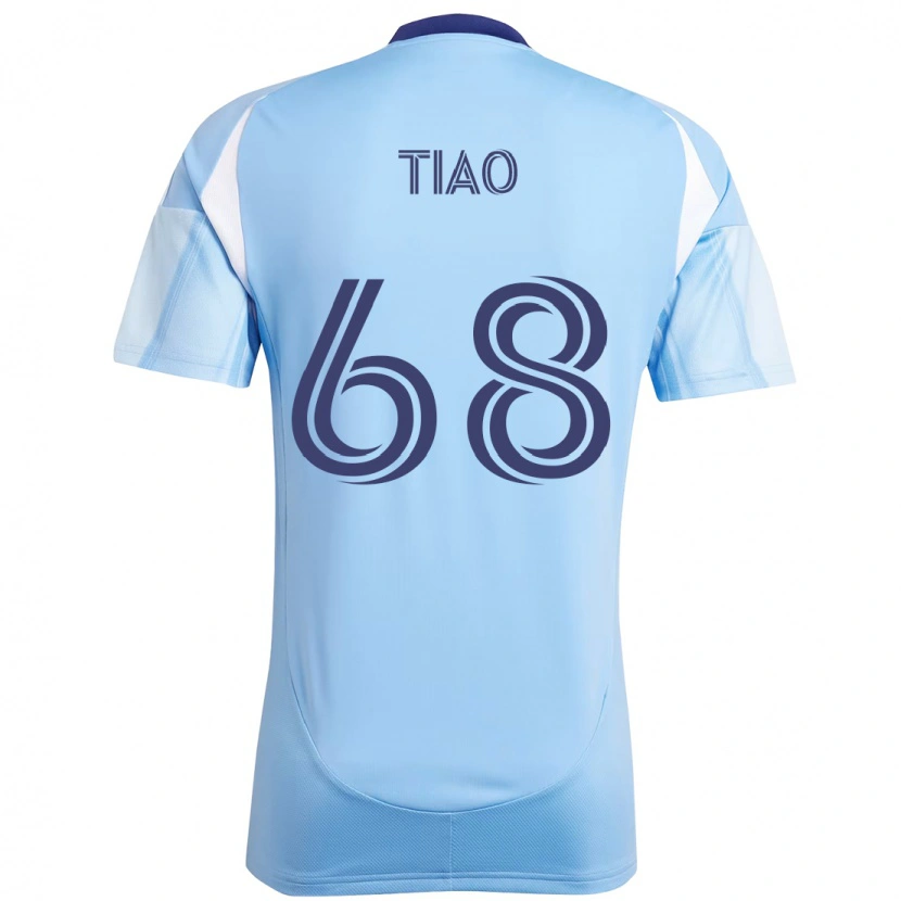 Danxen Criança Camisola Christopher Tiao #68 Azul Claro Principal 2025/26 Camisa