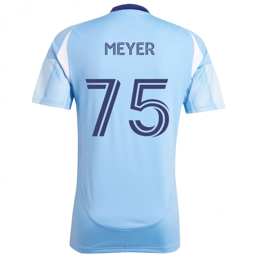 Danxen Criança Camisola Will Meyer #75 Azul Claro Principal 2025/26 Camisa
