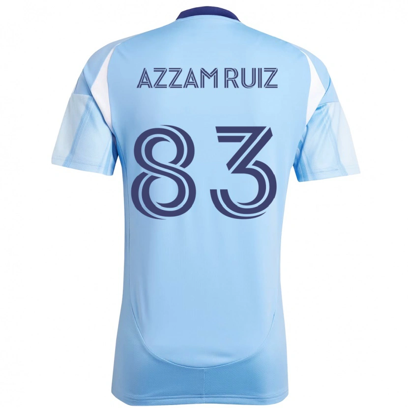 Danxen Criança Camisola Camil Azzam Ruiz #83 Azul Claro Principal 2025/26 Camisa