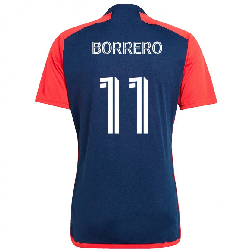 Danxen Criança Camisola Dylan Borrero #11 Azul Vermelho Principal 2025/26 Camisa