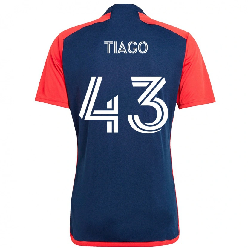 Danxen Criança Camisola Santiago Suárez #43 Azul Vermelho Principal 2025/26 Camisa