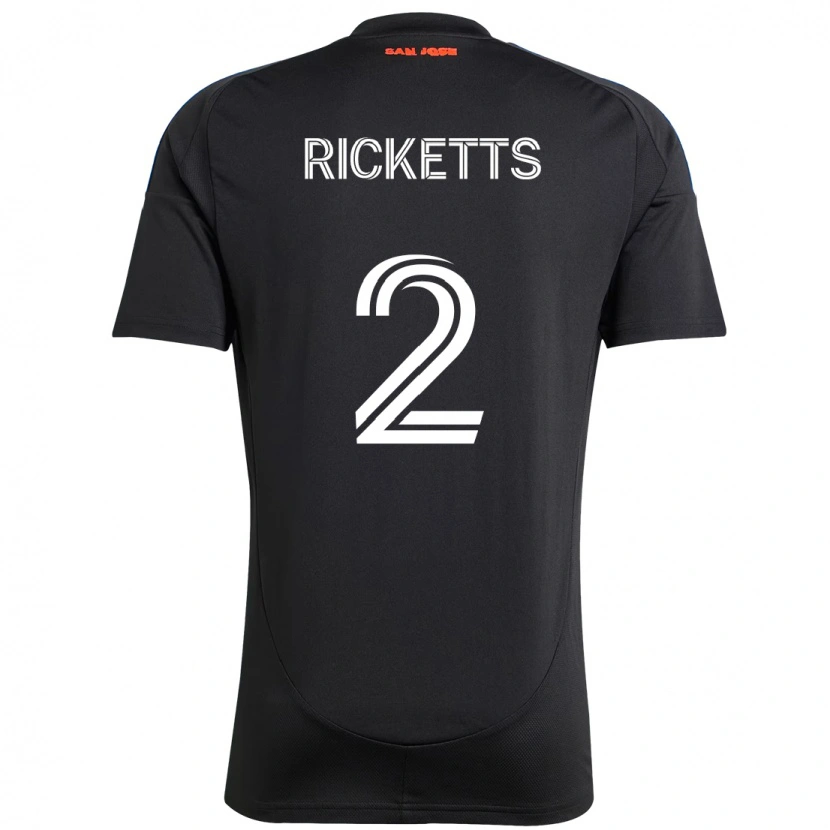 Danxen Criança Camisola Jamar Ricketts #2 Preto Azul Escuro Principal 2025/26 Camisa