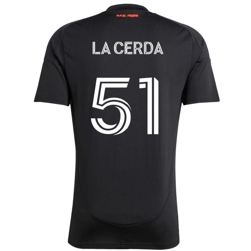 Danxen Criança Camisola Eric De La Cerda #51 Preto Azul Escuro Principal 2025/26 Camisa