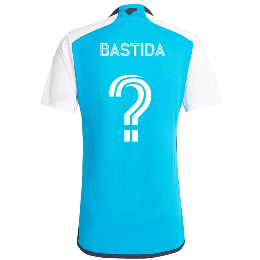 Danxen Criança Camisola Juan Martinez-Bastida #0 Azul Celeste Branco Principal 2025/26 Camisa