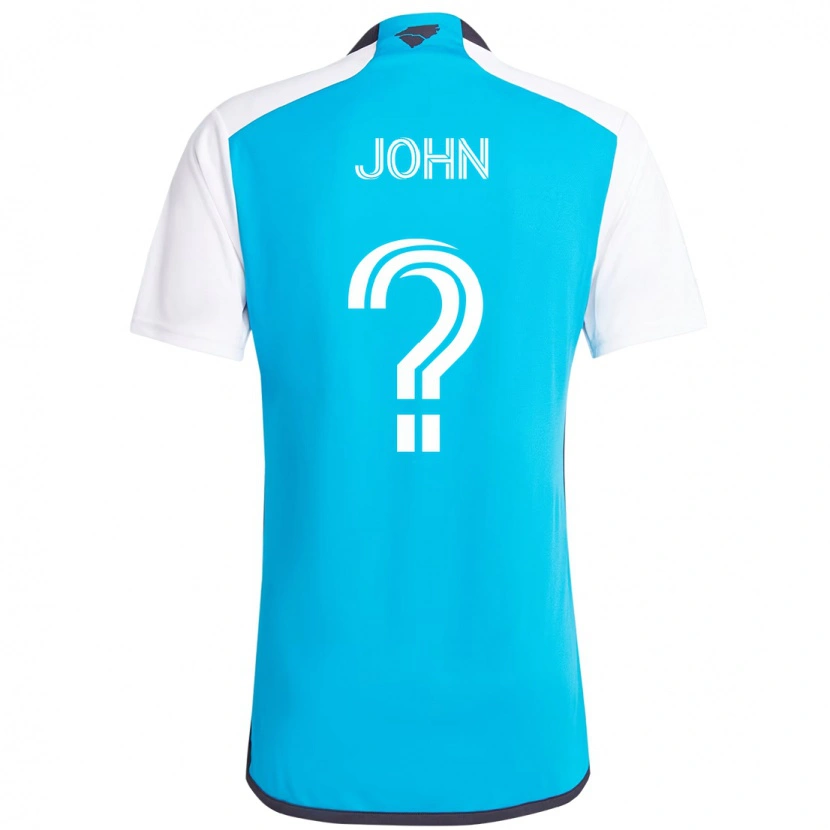 Danxen Criança Camisola Aron John #0 Azul Celeste Branco Principal 2025/26 Camisa