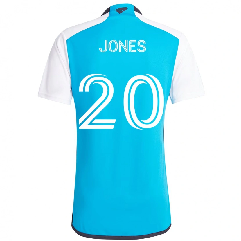 Danxen Criança Camisola Derrick Jones #20 Azul Celeste Branco Principal 2025/26 Camisa