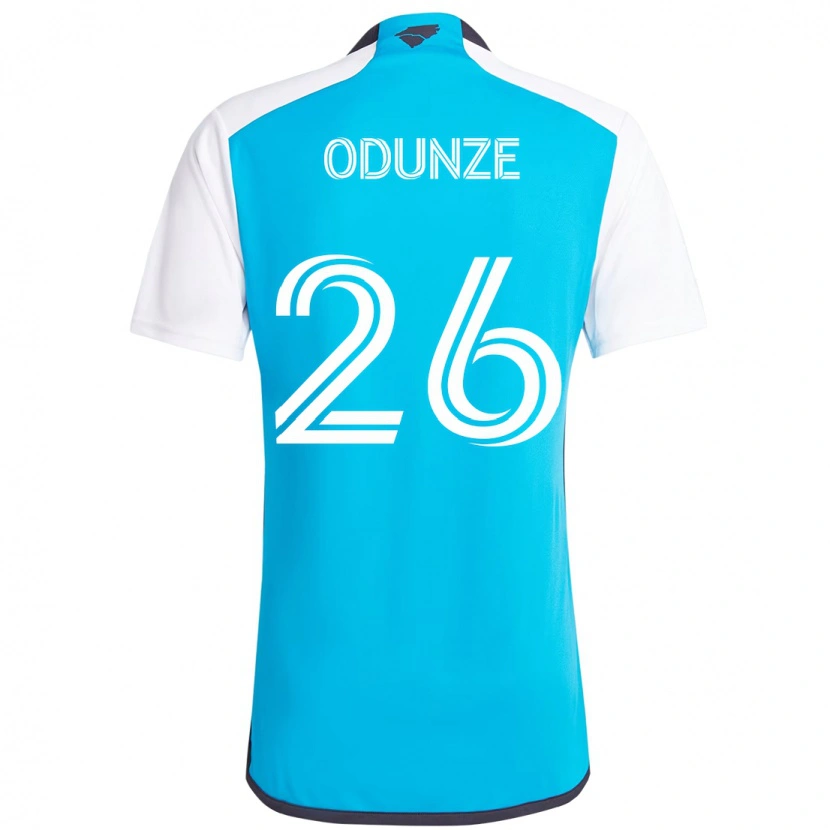 Danxen Criança Camisola Chituru Odunze #26 Azul Celeste Branco Principal 2025/26 Camisa