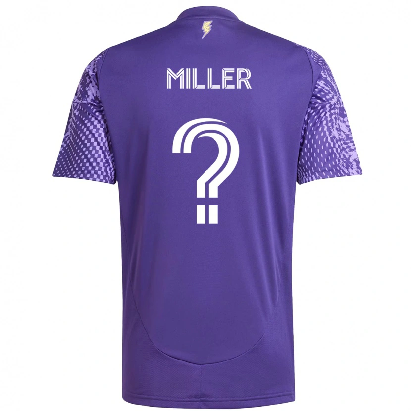 Danxen Criança Camisola Tanner Miller #0 Roxo Branco Principal 2025/26 Camisa