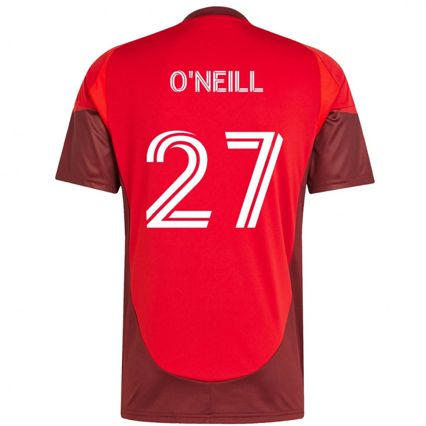 Danxen Criança Camisola Shane O'neill #27 Vermelho Branco Principal 2025/26 Camisa