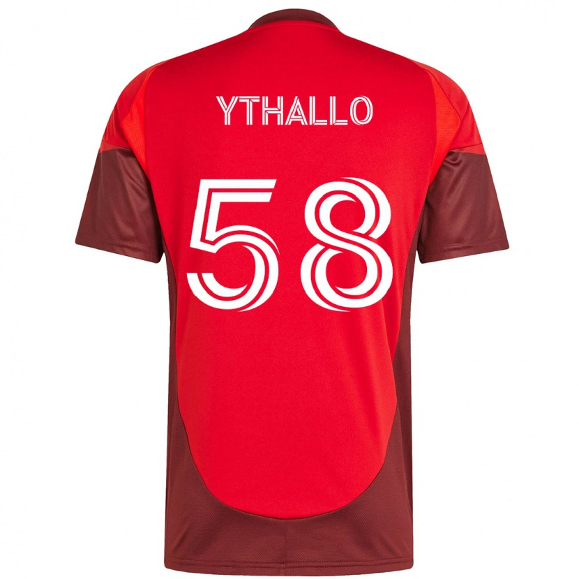 Danxen Criança Camisola Ythallo #58 Vermelho Branco Principal 2025/26 Camisa