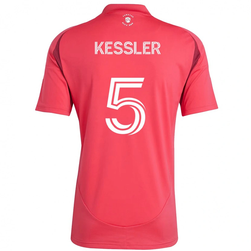 Danxen Criança Camisola Henry Kessler #5 Magenta Branco Principal 2025/26 Camisa