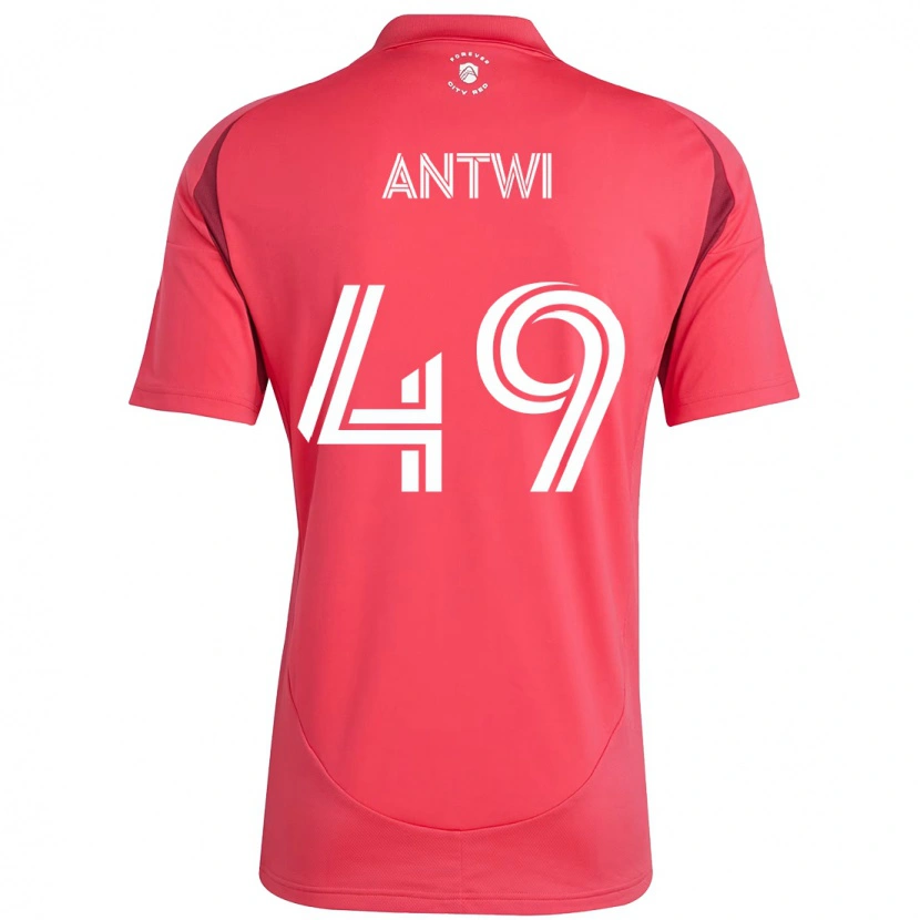 Danxen Criança Camisola Seth Antwi #49 Magenta Branco Principal 2025/26 Camisa