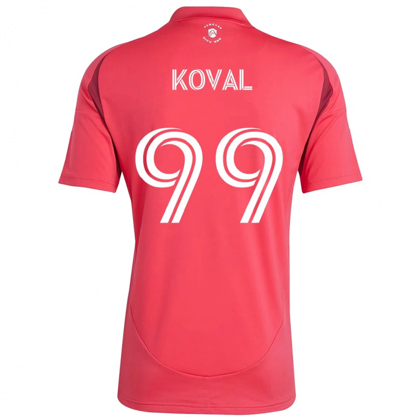 Danxen Criança Camisola Stanislav Koval #99 Magenta Branco Principal 2025/26 Camisa