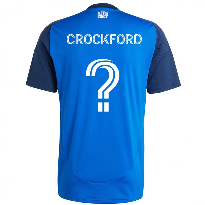 Danxen Criança Camisola Nate Crockford #0 Azul Escuro Laranja Principal 2025/26 Camisa