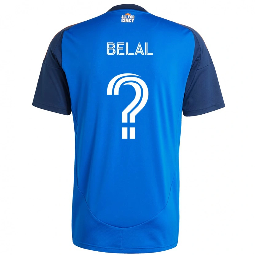Danxen Criança Camisola Ryan Belal #0 Azul Escuro Laranja Principal 2025/26 Camisa