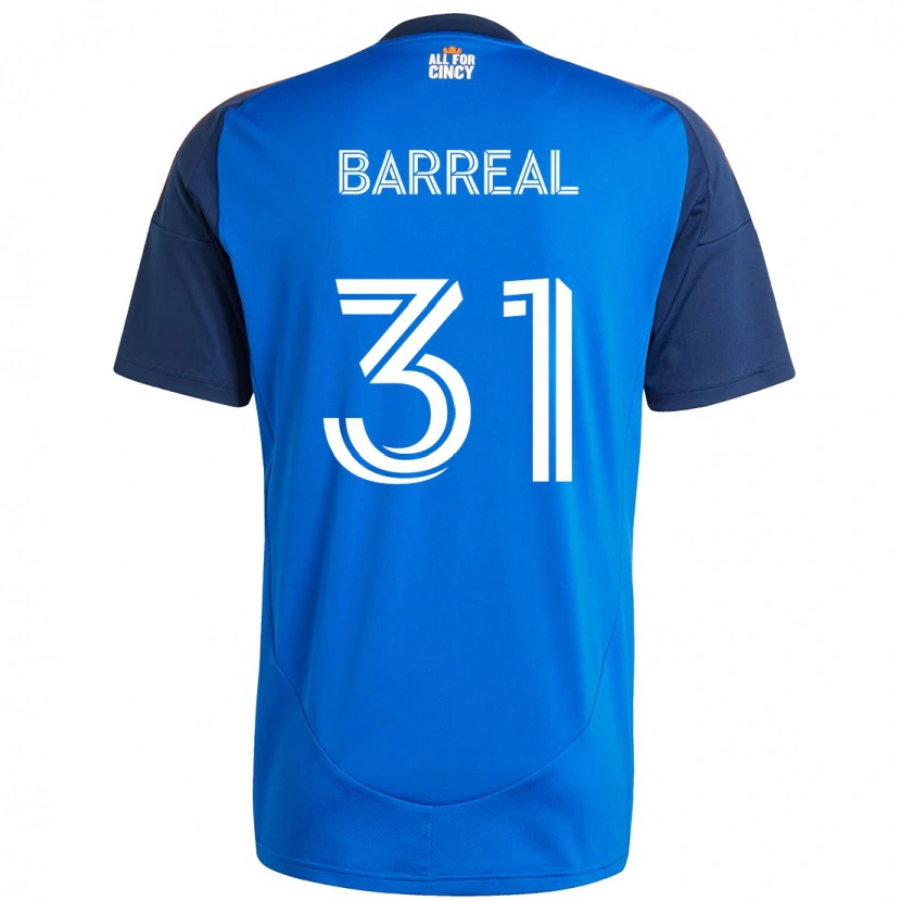 Danxen Criança Camisola Álvaro Barreal #31 Azul Escuro Laranja Principal 2025/26 Camisa