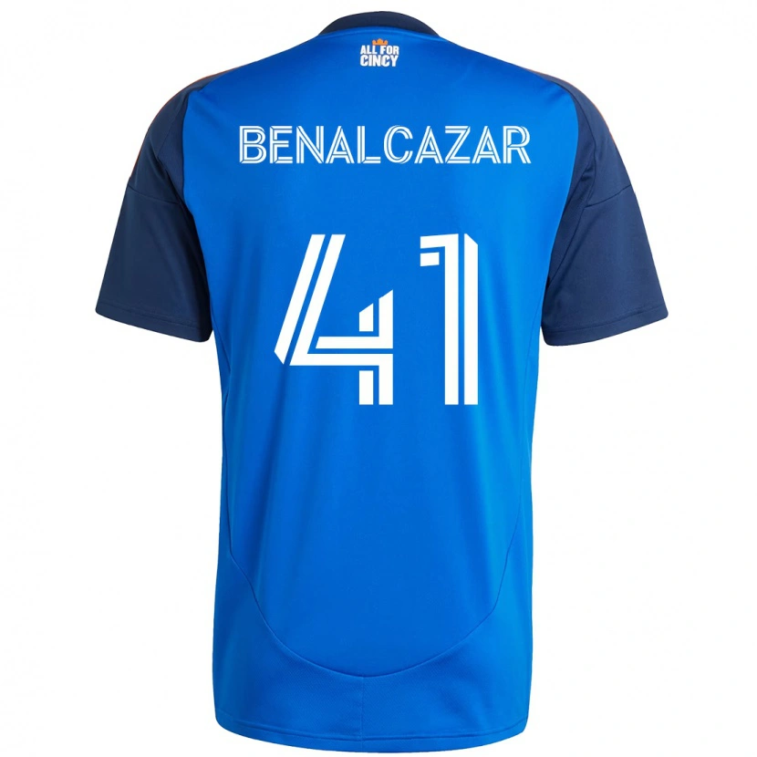 Danxen Criança Camisola Nico Benalcázar #41 Azul Escuro Laranja Principal 2025/26 Camisa