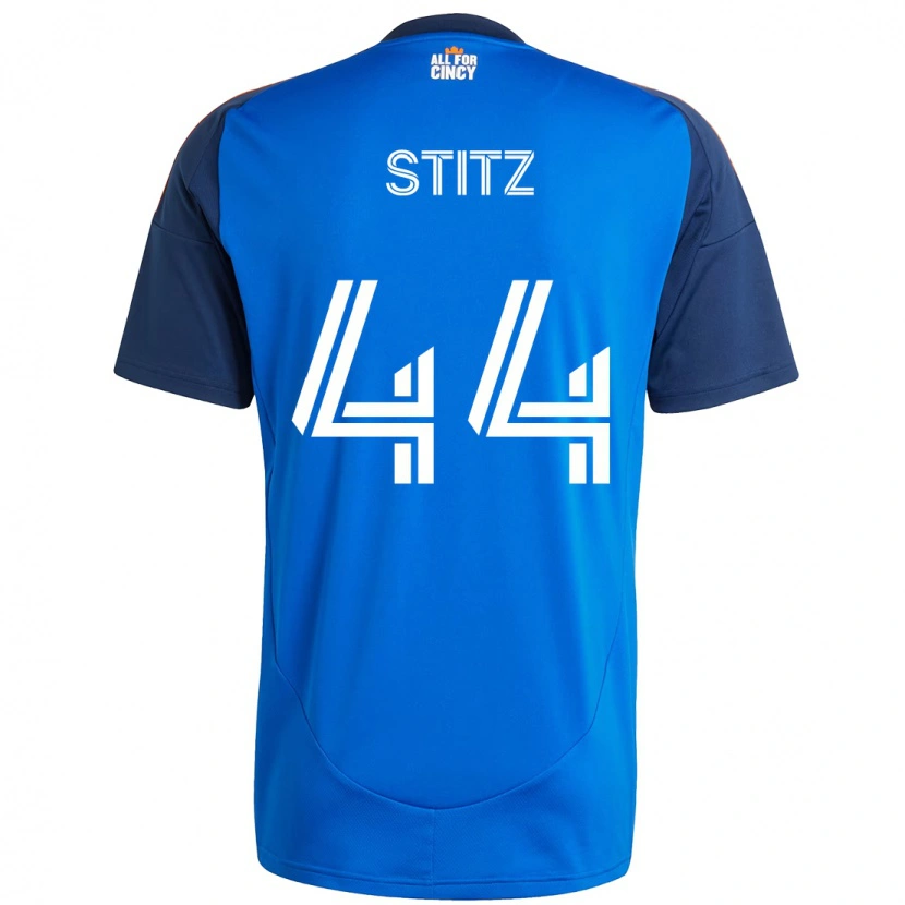 Danxen Criança Camisola Ben Stitz #44 Azul Escuro Laranja Principal 2025/26 Camisa