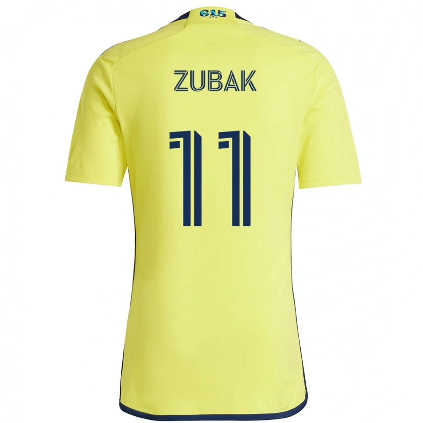Danxen Criança Camisola Ethan Zubak #11 Amarelo Azul Marinho Principal 2025/26 Camisa