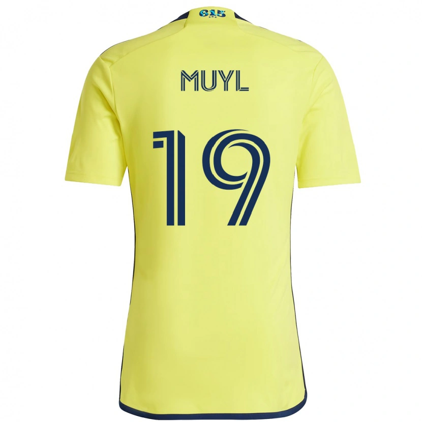 Danxen Criança Camisola Alex Muyl #19 Amarelo Azul Marinho Principal 2025/26 Camisa