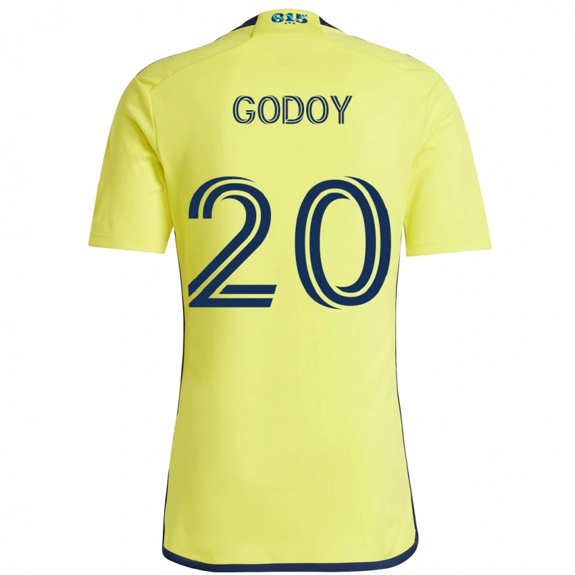 Danxen Criança Camisola Aníbal Godoy #20 Amarelo Azul Marinho Principal 2025/26 Camisa