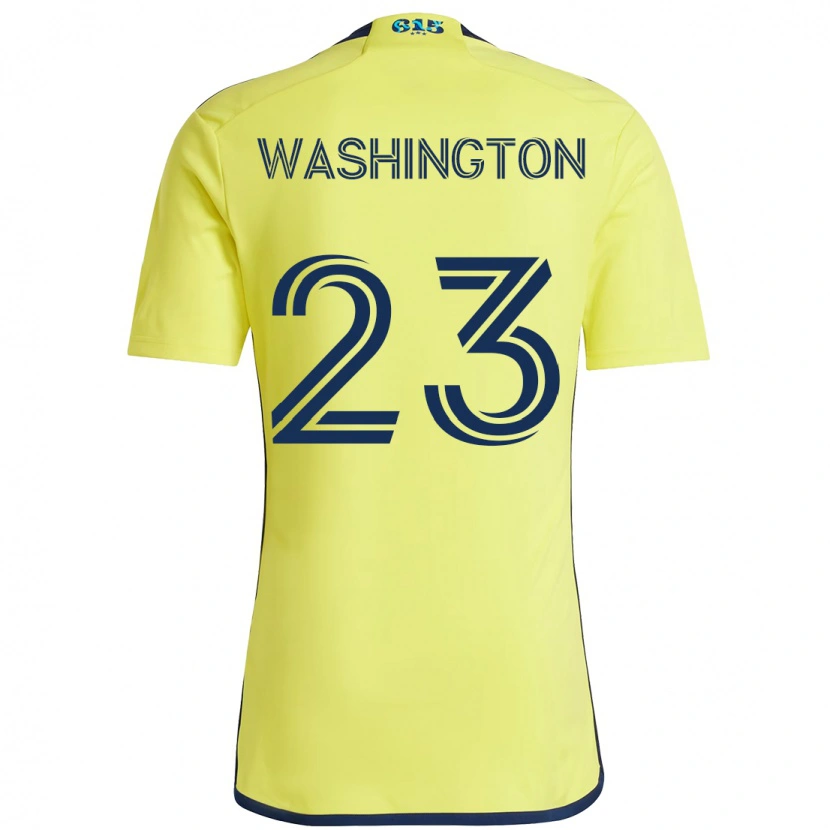 Danxen Criança Camisola Taylor Washington #23 Amarelo Azul Marinho Principal 2025/26 Camisa