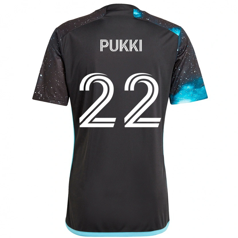 Danxen Criança Camisola Teemu Pukki #22 Preto Azul Principal 2025/26 Camisa