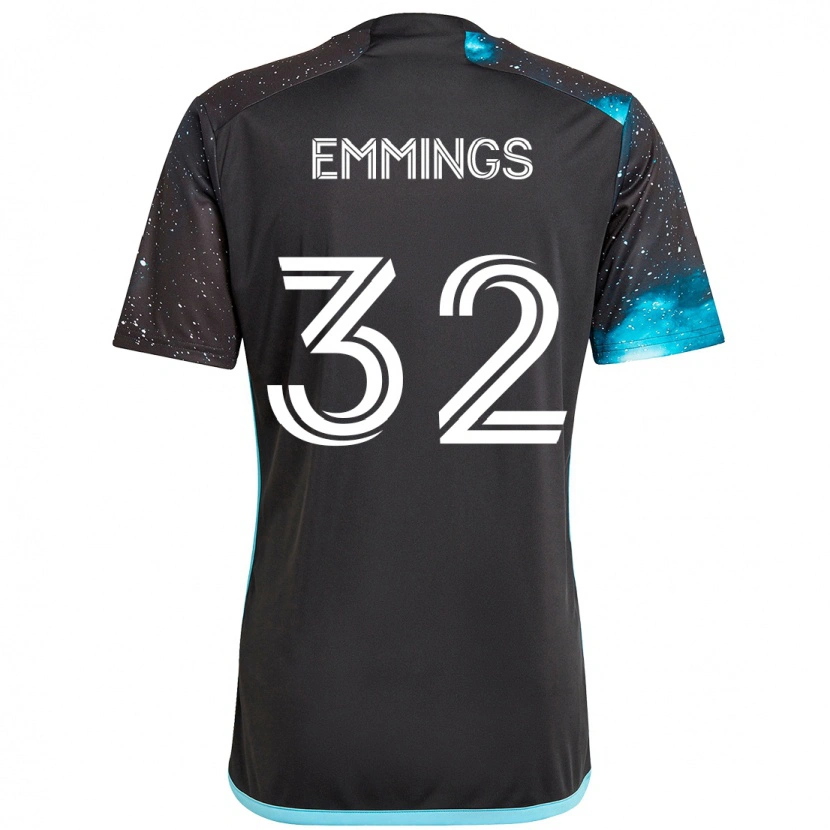 Danxen Criança Camisola Fred Emmings #32 Preto Azul Principal 2025/26 Camisa