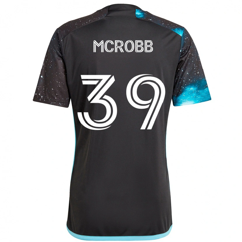 Danxen Criança Camisola Finn Mcrobb #39 Preto Azul Principal 2025/26 Camisa